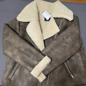 defacto jacket leather coat